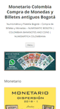 Mobile Screenshot of monetario-colombia.com